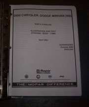 2000 Dodge Caravan & Grand Caravan Mopar Parts Catalog Manual Binder 2000 Dodge Caravan & Grand Caravan Mopar Parts Catalog Manual Binder